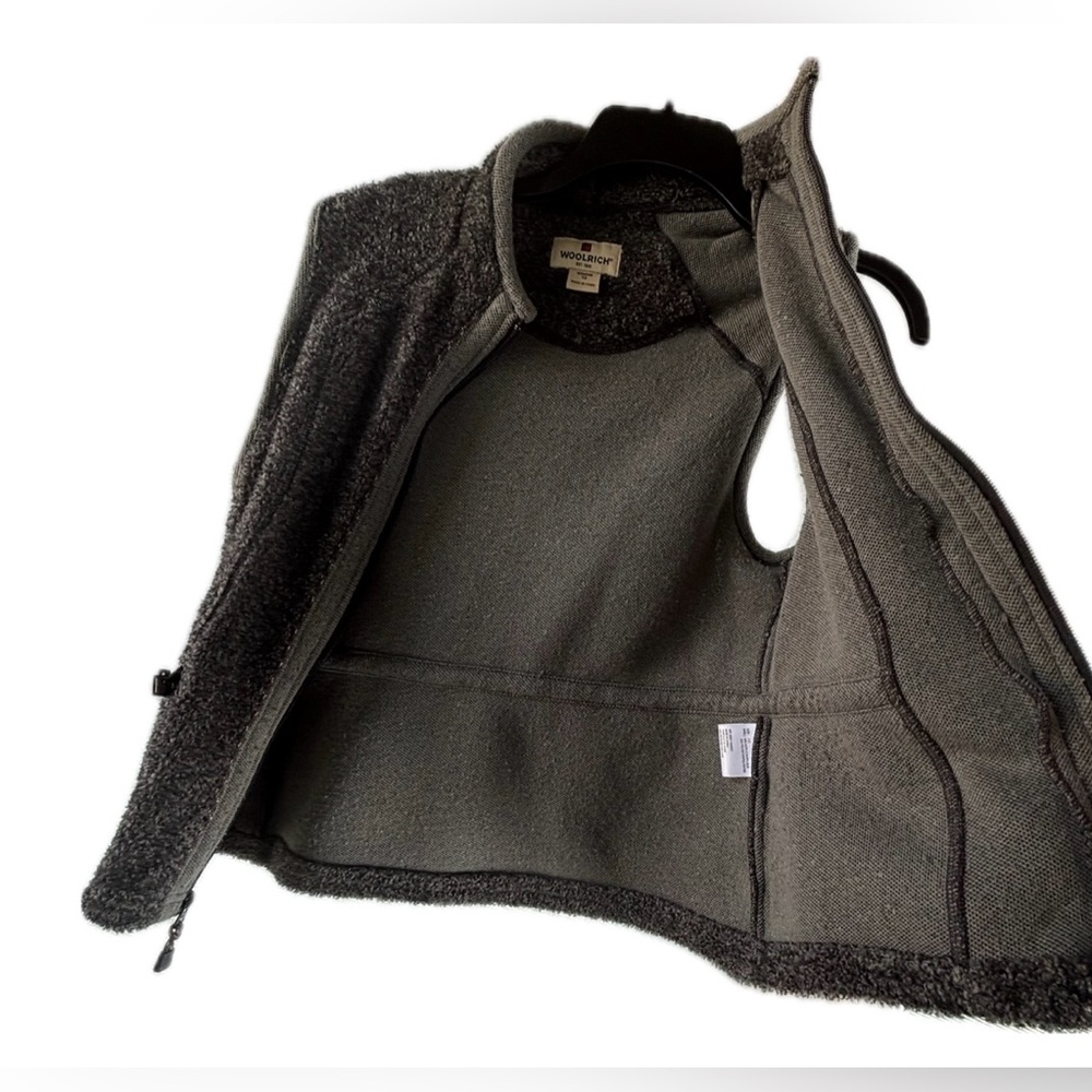 Woolrich Women’s Sherpa Vest Onyx Heather• Dark Grey • Size XS • EUC - Picture 4 of 6